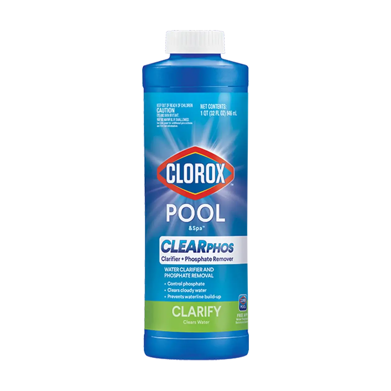 CLEARPhos Clarifier + Phosphate Remover Clarifiers + Solutions Clorox® Pool&Spa™