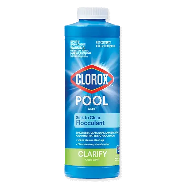 Sink to Clear Flocculant Clarifiers + Solutions Clorox® Pool&Spa™